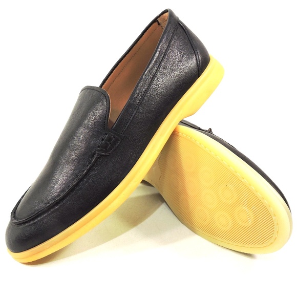 ALBERTO CICCIOLI ?? BLACK SOFT LEATHER COMFORT SUMMER LOAFERS ALBERTO CICCIOLI ?? MEN main image 4